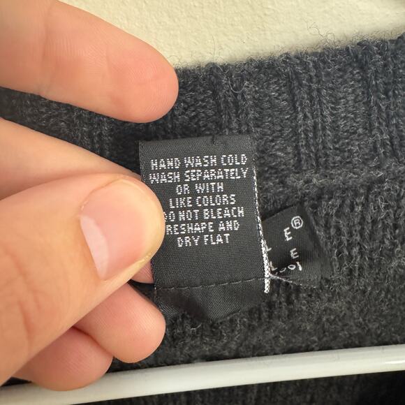 Vintage Carole Little Merino Wool Military Double Breasted Cardigan US Womens S - Picture 4 of 5